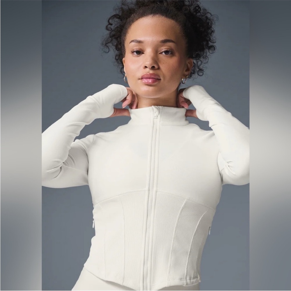 ALO Airbrush Corset Full Zip Jacket